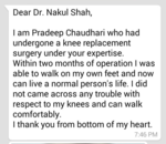 Patient Testimonials | Dr Nakul Shah | Karve Road , Pune