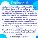 Patient Testimonials | Dr Nakul Shah | Karve Road , Pune